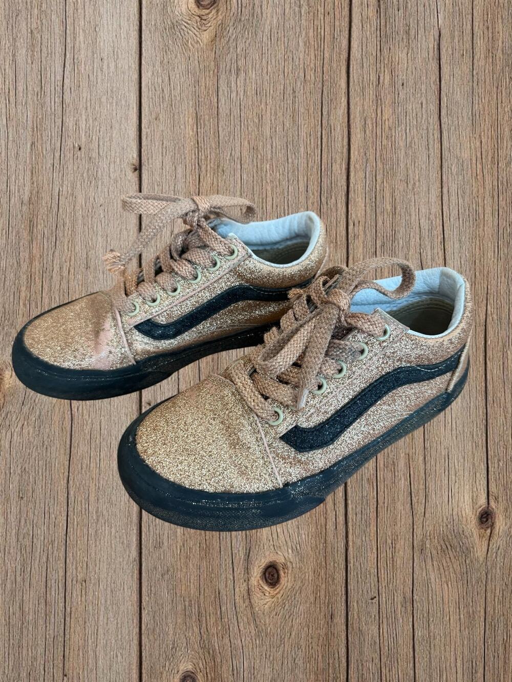⭐️ VANS // OLD SKOOL ⭐️ // ROSE GOLD GLITTER // SIZE 13.5